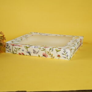 Brownie & Chocolate Box - Flower Garden - 9x9x2